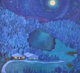 Montana Ranch June Night