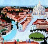 Rome from the Castello