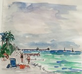 Beach And Pier